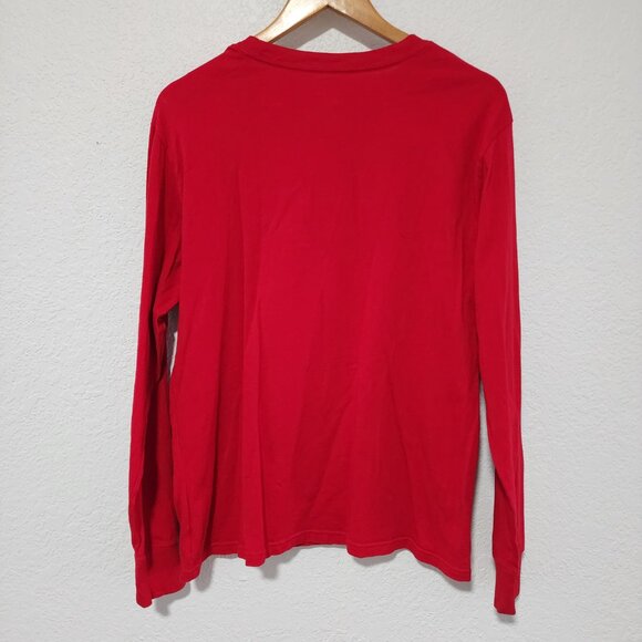 Bundle Of Two Red Polo Ralph Lauren Long Sleeve Top Large - Picture 3 of 8